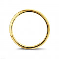 Wedding ring with a domed surface of 5.00 mm in yellow gold