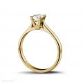 0.30 carat solitaire diamond ring in yellow gold