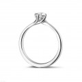 0.50 carat solitaire diamond ring in white gold