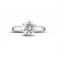 1.50 quilates anillo solitario diamante en platino
