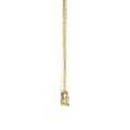 Colgante solitario de 0,15 quilates con diamante talla radiante en oro amarillo