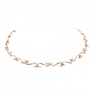 Joyería de boda - 3.65 quilates gargantilla diamante en oro rosa Joyería de boda - 3.65 quilates gargantilla diamante en oro rosa