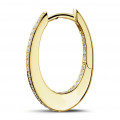 0.22 quilates criollas (pendientes) diamantes en oro amarillo