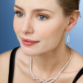 0.76 quilates pendientes diamantes diseño en oro rojo