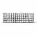 25.90 quilates pulsera rivièra ancho de diamantes en oro blanco