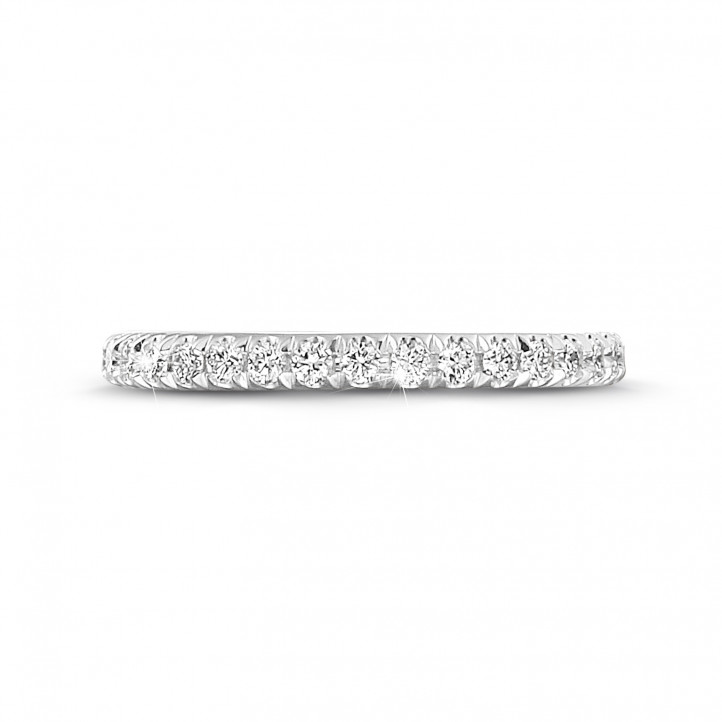 0.55 quilates alianza de diamantes (banda completa) en oro blanco