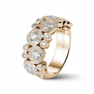 Anillos - 1.80 quilates anillo diamante en oro rojo