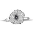 0.54 quilates anillo diamante diseño en oro blanco