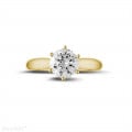 1.50 quilates anillo solitario diamante en oro amarillo