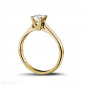 0.30 quilates anillo solitario diamante en oro amarillo