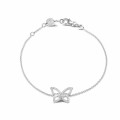 0.30 carat bracelet papillon design en or blanc avec diamants