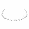3.65 carat collier en or blanc et diamants