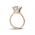 2.50 carat bague diamant solitaire en or rouge