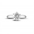 1.50 carat bague diamant solitaire en platine