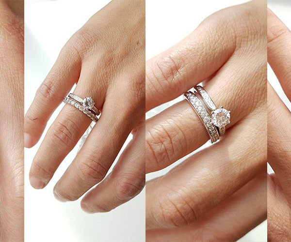 3 magnifiques solitaires en diamant de chez BAUNAT