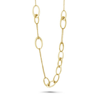 Colliers - Chaîne de collier longue classique en or jaune