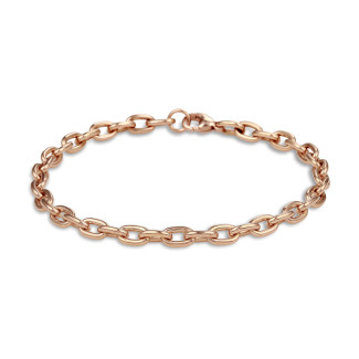 BAUNAT Love Connections - Chaîne de bracelet élégante en or rouge