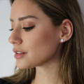 2.00 carat boucles d’oreilles classique en or blanc avec quatre griffes