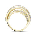 3.50 carat bague en or jaune avec diamants ronds
