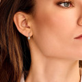 0.94 carat boucles d’oreilles en or rouge et diamants ovales