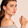 2.00 carats Boucles d'oreilles en or rouge avec diamant solitaire de forme émeraude