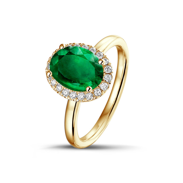 Achetez Bague de fiançailles Trinetta en Or Jaune 585 Diamant Jaune 2