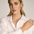 0.30 carat bracelet satellite en or jaune avec diamant