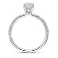 Bague solitaire 2.00ct or blanc avec diamant en forme de marquise