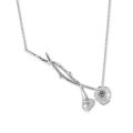 0.73 carat collier pendentif brindille en platine avec diamants