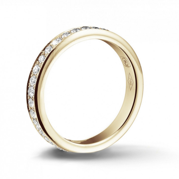 0.68 carat alliance (tour complet) en or jaune et diamants