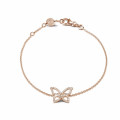 0.30 carat bracelet papillon design en or rouge avec diamants