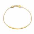 0.25 carat bracelet fin en or jaune avec diamants jaunes