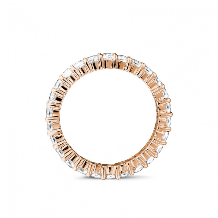 1.56 carat alliance en or rouge et diamants