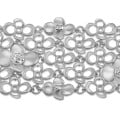0.80 carats bracelet design fleurs en or blanc avec diamants