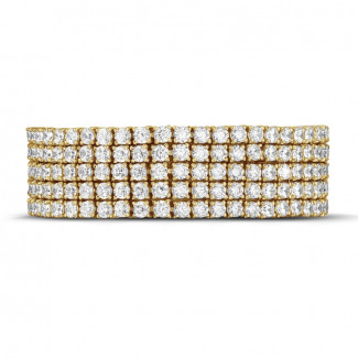 Bracelet - 25.90 carats bracelet rivière en or jaune avec diamants