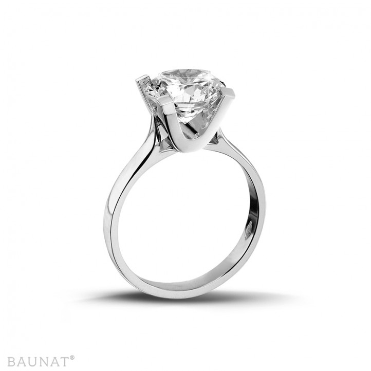 2.00 carat bague solitaire diamant en or blanc de qualité exceptionnelle (D-IF-EX-None fluorescence-certificat GIA)