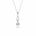 0.45 carat pendentif en or blanc et diamants
