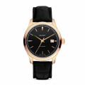 Montre Jura Cave en or rouge 18 ct et bracelet cuir BAUNAT