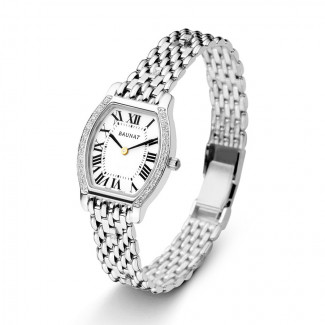 Montres - Vente exclusive du stock BAUNAT (Aucun retour sous 30 jours possible)- Montre Venezia cadran en diamant 0.28 ct et or jaune BAUNAT