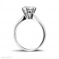 1.50 carat bague solitaire diamant en or blanc