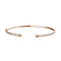 0.75 carat bracelet esclave en or rouge avec diamants