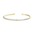 0.75 carat bracelet esclave en or jaune avec diamants