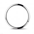 Alliance demi-jonc de 4.00 mm en or blanc