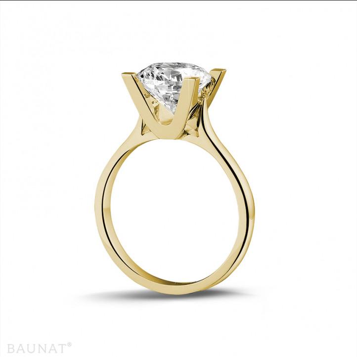 2.50 carat bague diamant solitaire en or jaune