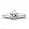 1.25 carat bague diamant solitaire en platine