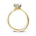 1.00 carats bague diamant solitaire en or jaune