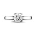 1.00 carat bague diamant solitaire en platine