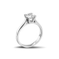 1.00 carat bague diamant solitaire en platine