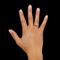 設計系列0.12克拉鉑金鑽石戒指