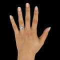 設計系列 1.50 克拉八爪鉑金鑽石戒指